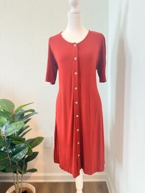 SOLD Kate Quinn 90s Style Button Up Cardigan Dress- Size S